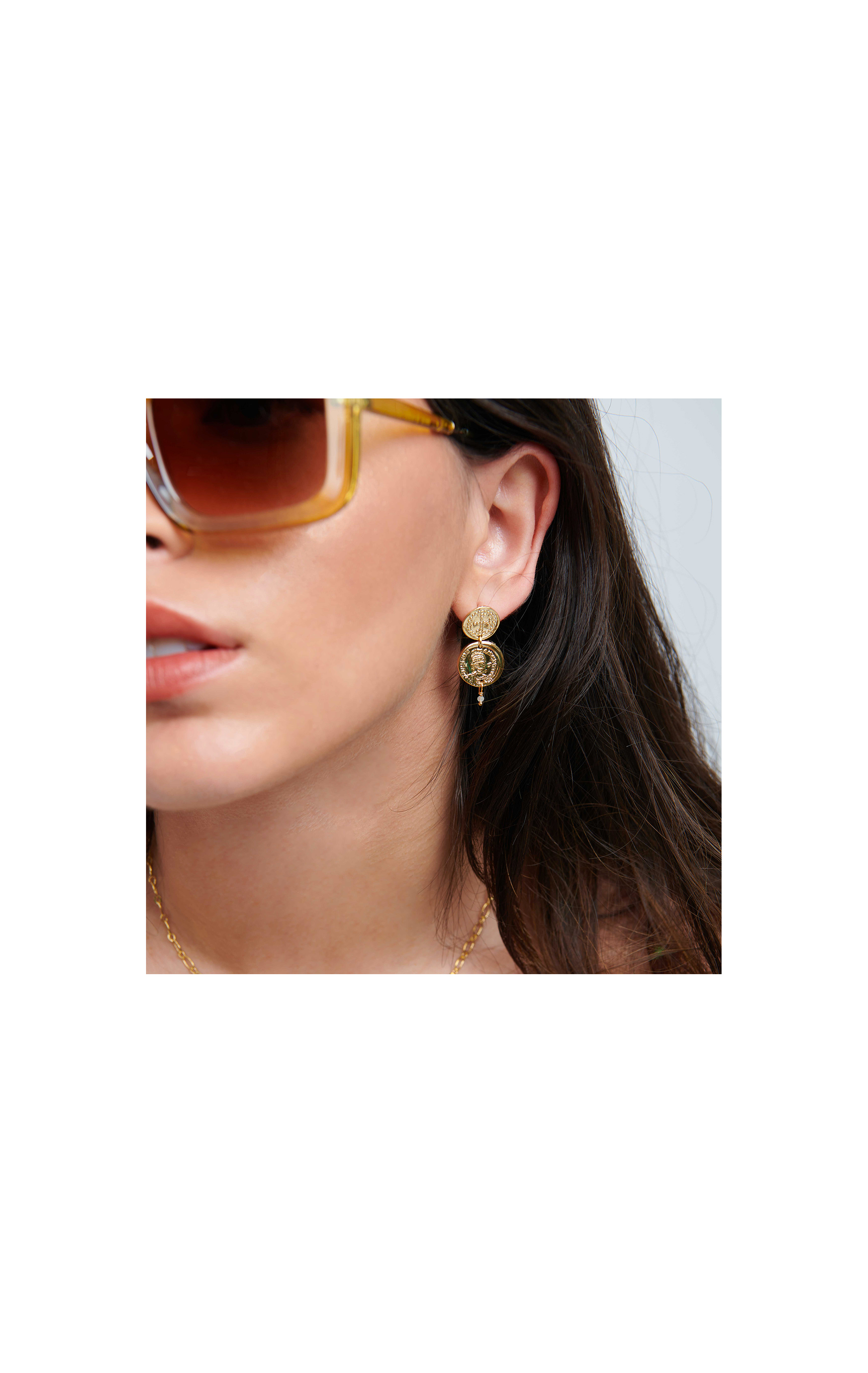 Earrings Colombus Gold multicolore