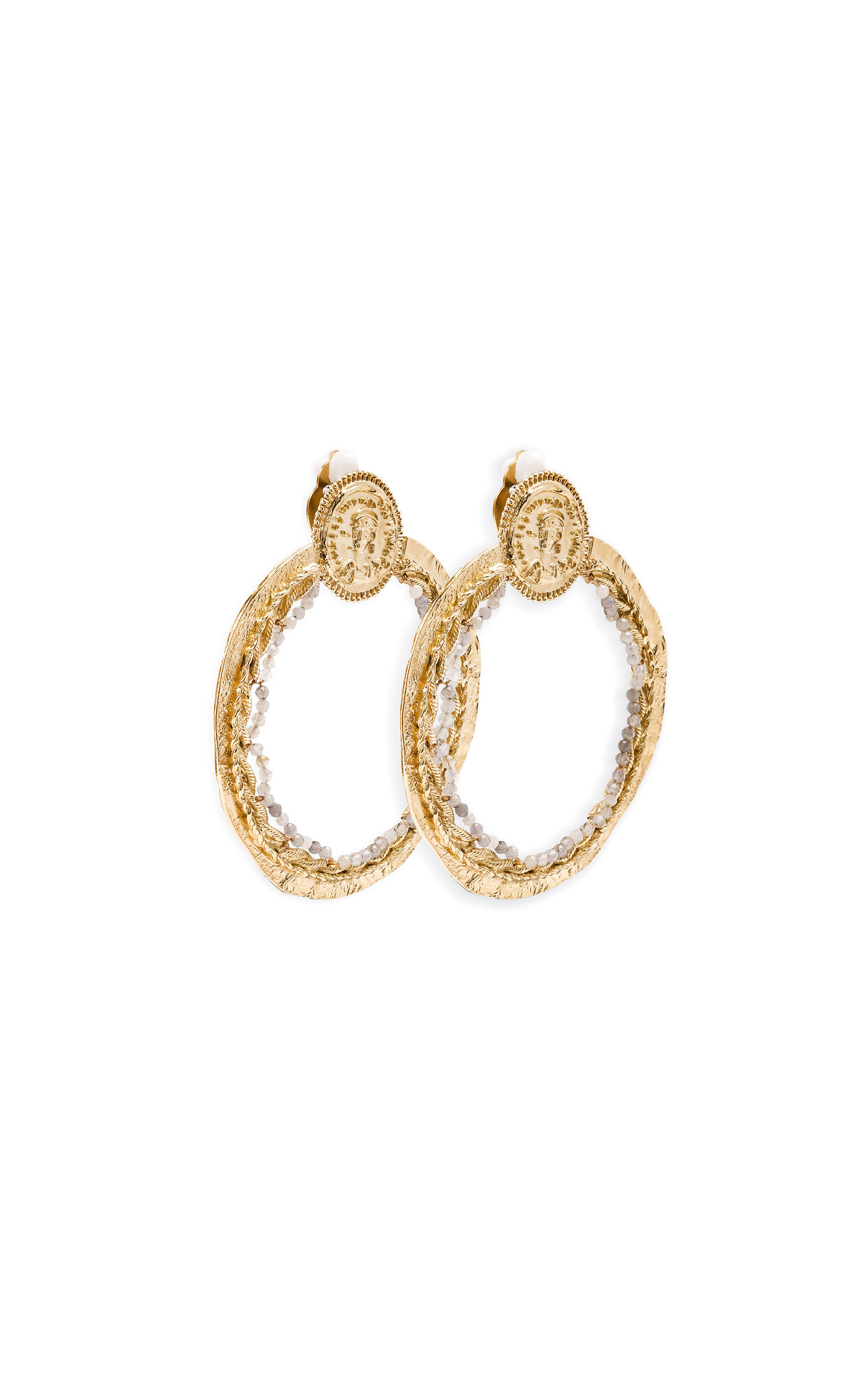 Earrings Delphes Gold multicolore